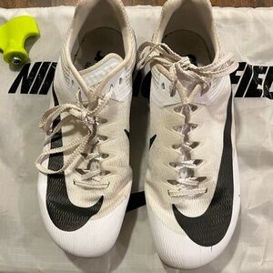 Nike Zoom Rival White and Black Track Shoes